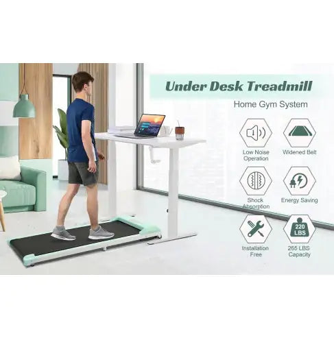 2 In 1 Under Desk Electric Treadmill